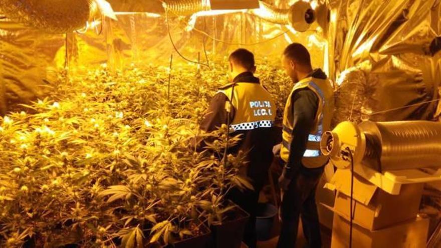 Tres arrestados por convertir un chalé de Chiva en un criadero de marihuana