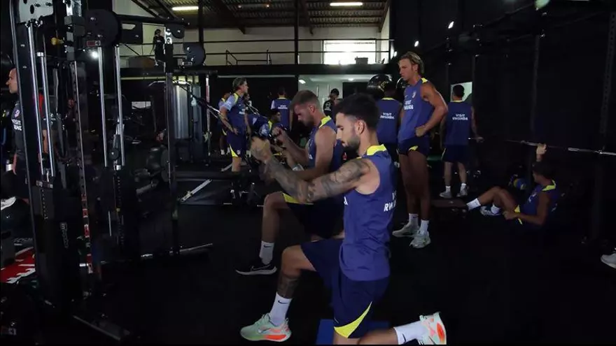 El Atleti se 'machaca' en el gimnasio