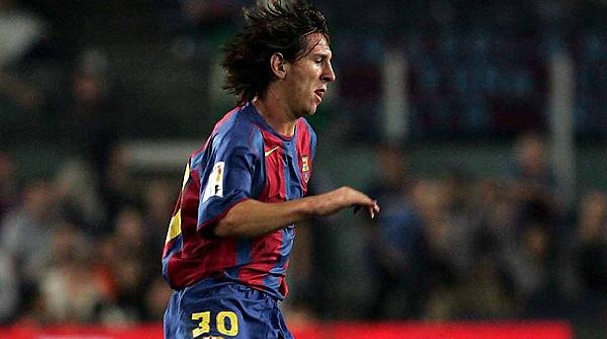 Debut oficial de Leo Messi amb el Barça, el 16 d’octubre del 2004.