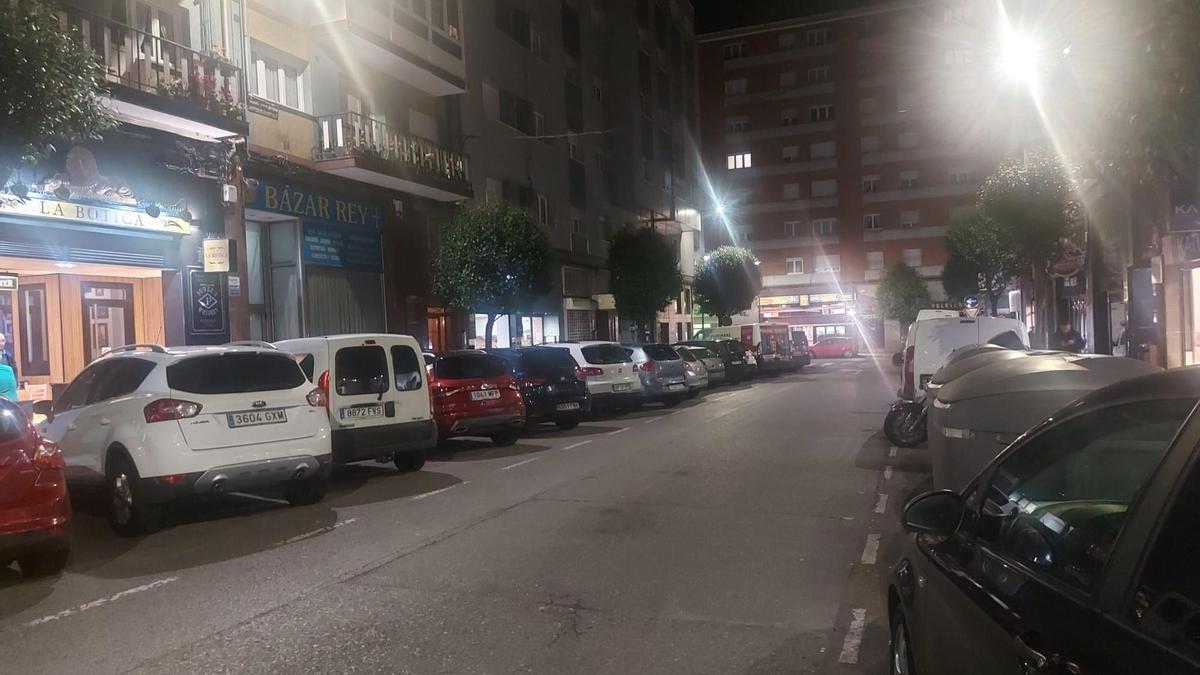 Vista de la calle Roncal de Gijón donde sucedieron los hechos.