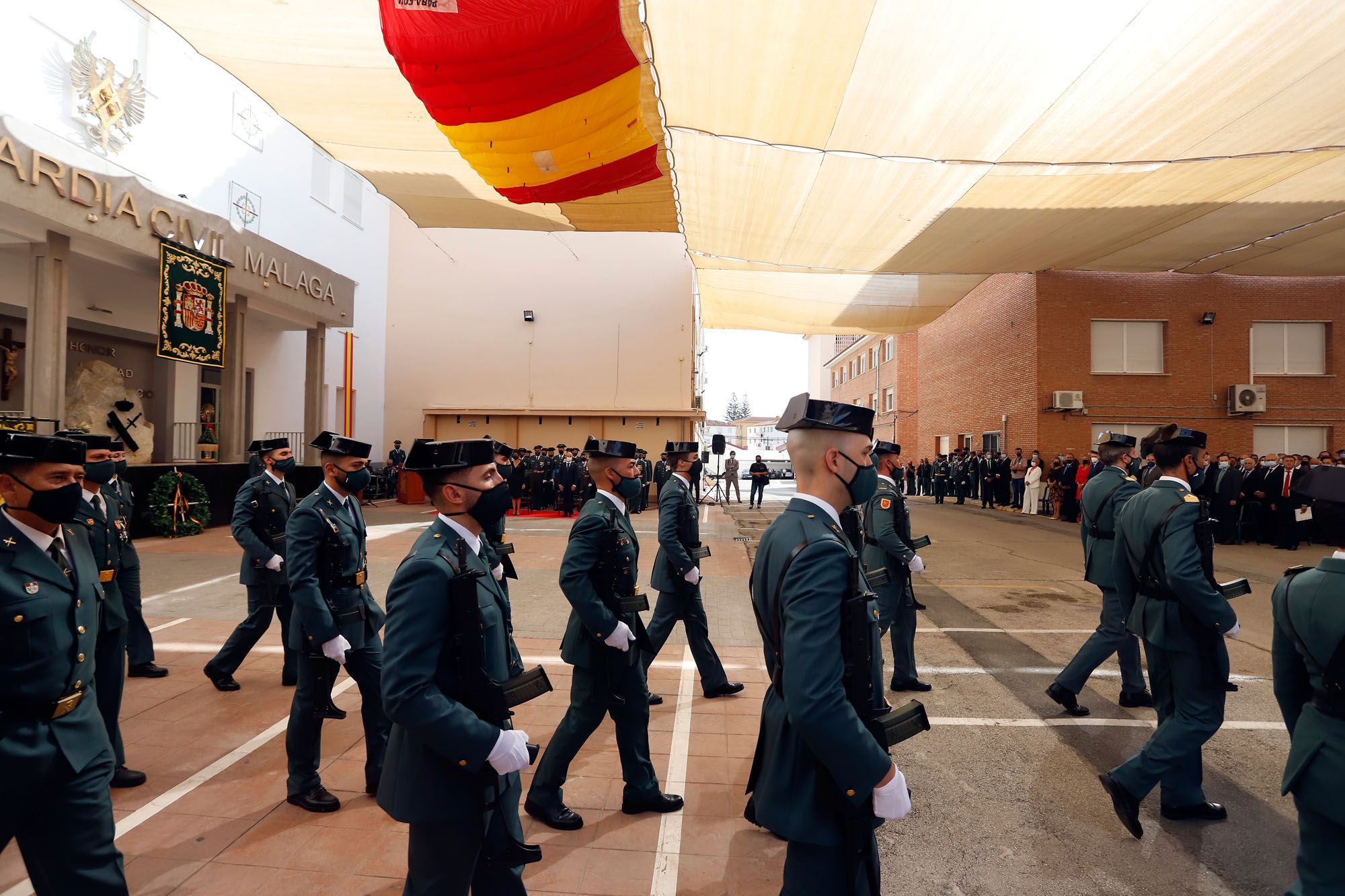 Celebración de la patrona de la Guardia Civil en la Comandancia de Málaga