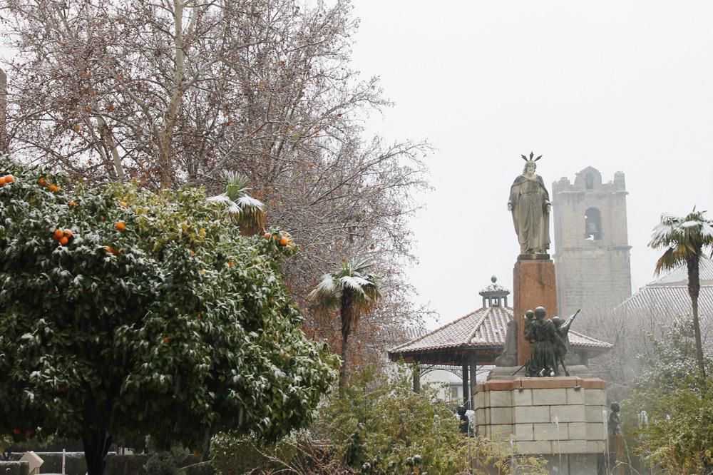 Nieve en la provincia, el último regalo de los Reyes.