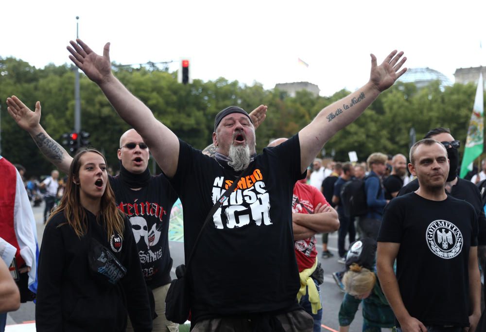 Protesta en Berlín por las medidas anticovid