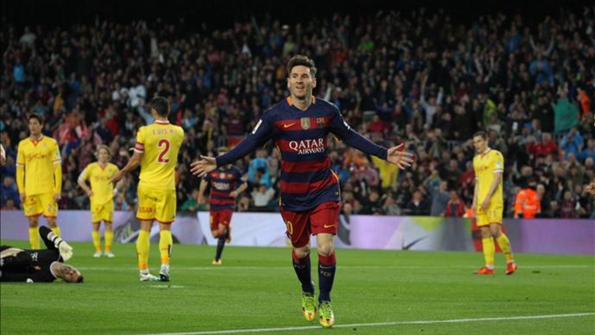 Leo Messi encarriló la goleada abriendo el marcador