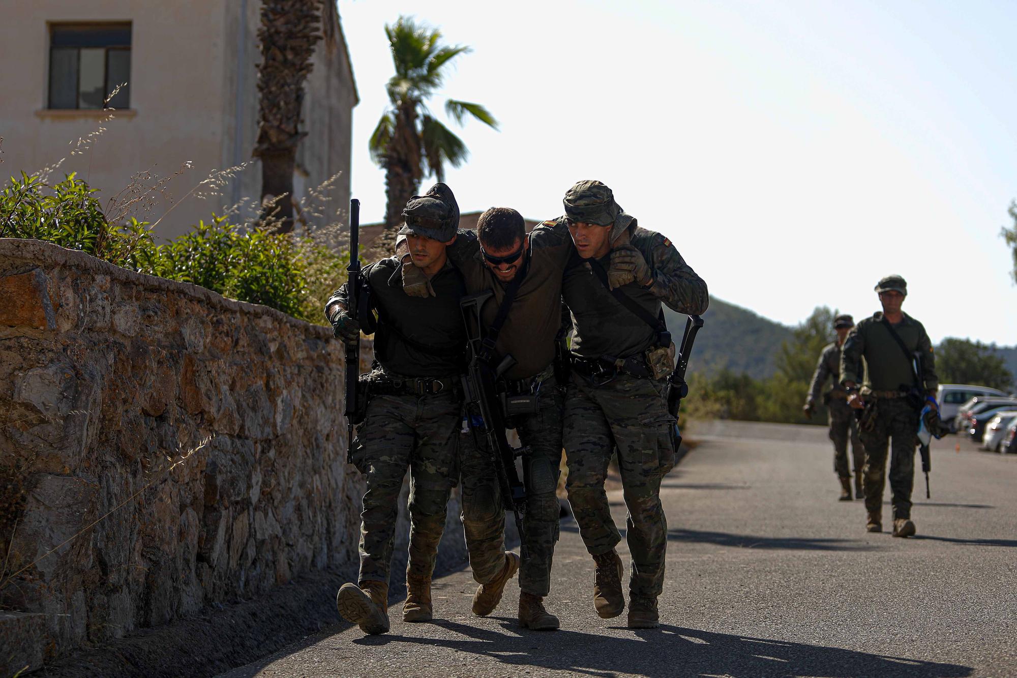 Militares en Ibiza: listos para la acción