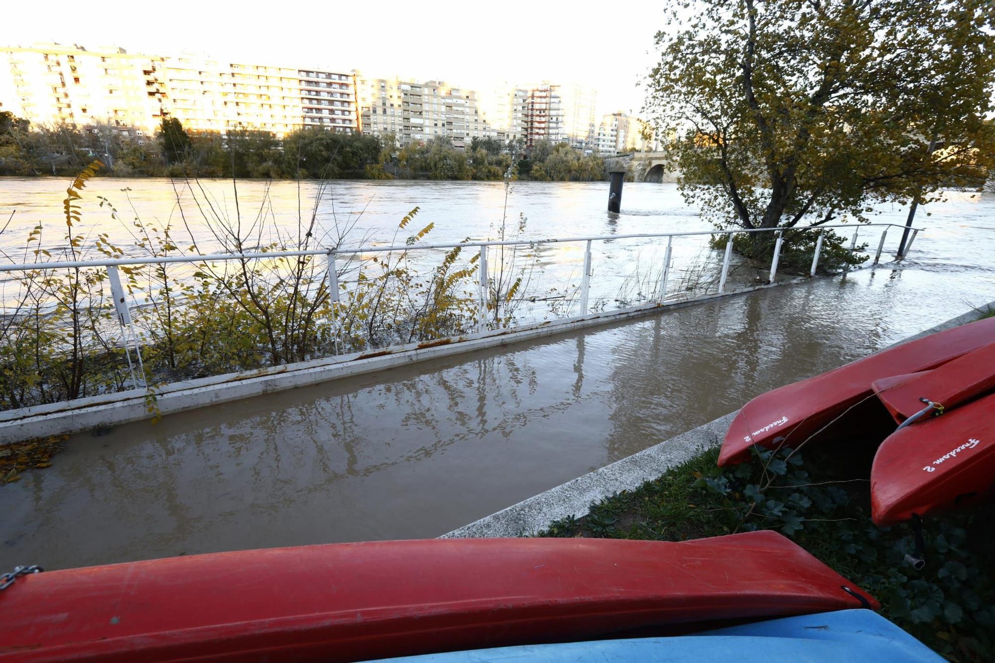 El río Ebro sufrirá esta madrugada su primera crecida de 2021