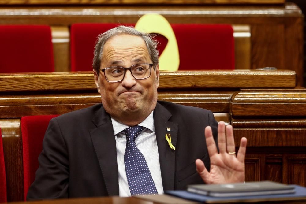 La moció de censura a Quim Torra, en fotos