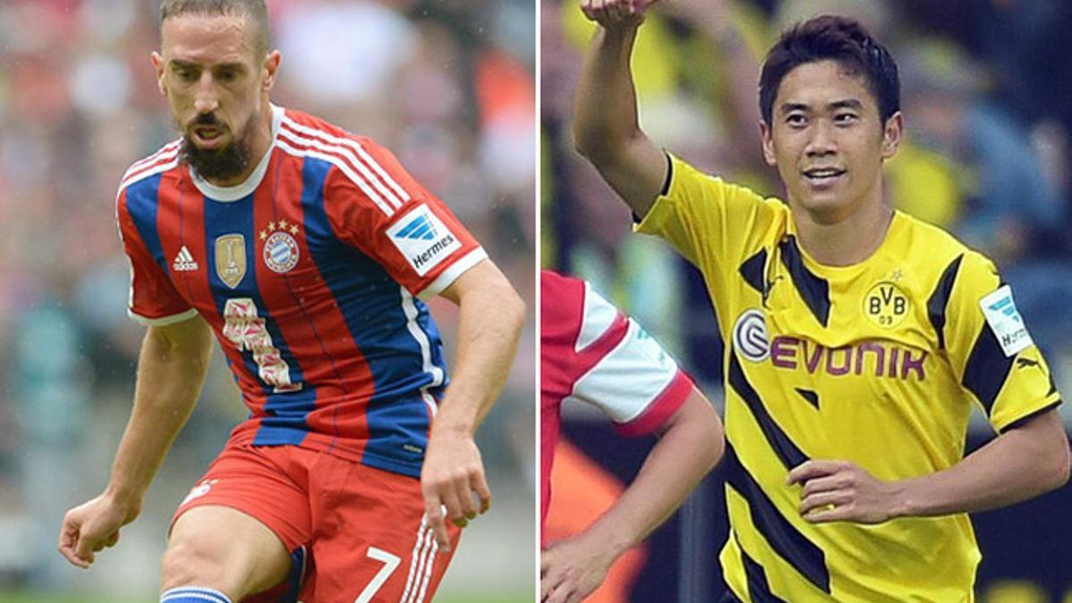 Ribéry y Kagawa, protagonistas de la jornada