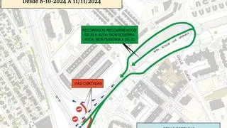 Cortes de tráfico en el acceso a Sevilla Este por la SE-30 hasta el 11 de noviembre