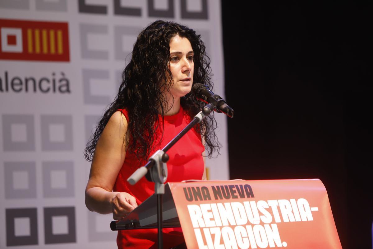 La responsable de CC OO PV, Ana García.