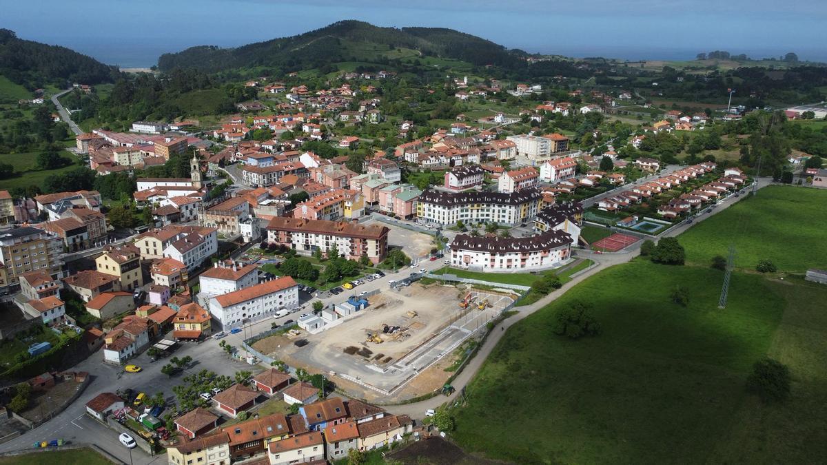 Vista aérea de Colunga.