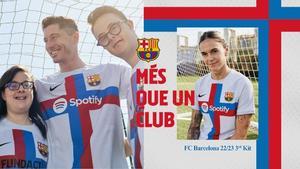 La tercera equipación del Barça, inspirada en la Creu de Sant Jordi.