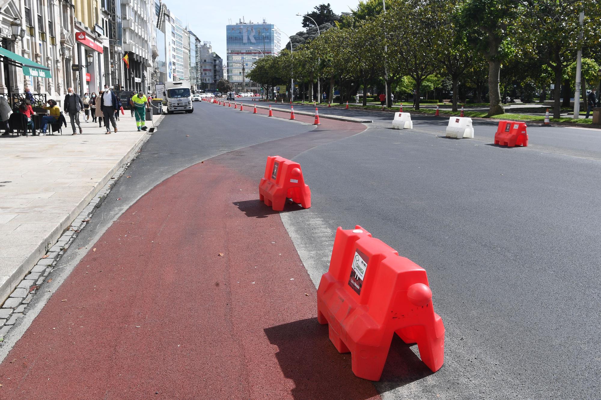 Así es el nuevo carril bici de los Cantones