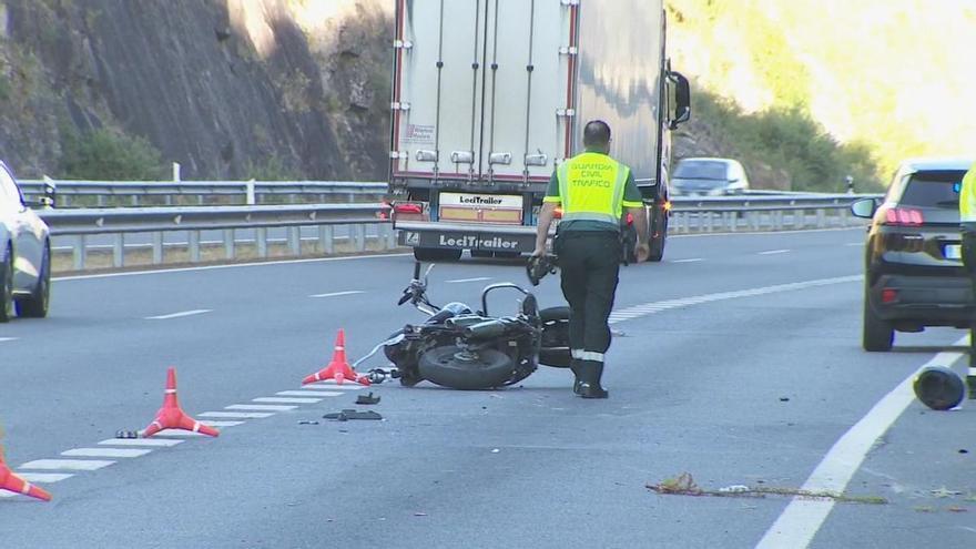 Muere un motorista en un choque con una furgoneta 