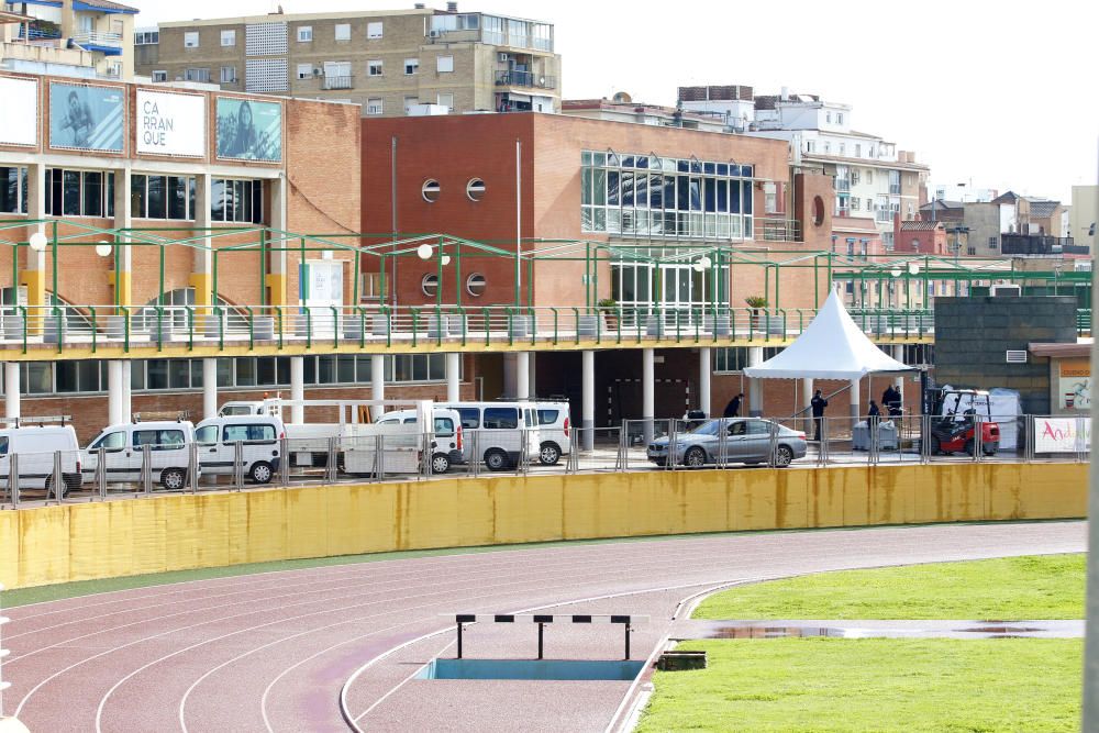 Las obras de acondicionamiento de la ciudad deportiva de Carranque como hospital de campaña continúan con la previsión de que finalicen en esta semana.