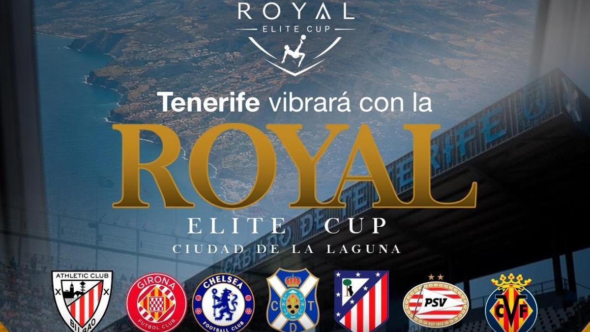 Cartel de presentación de la Royal Elite Cup en Tenerife