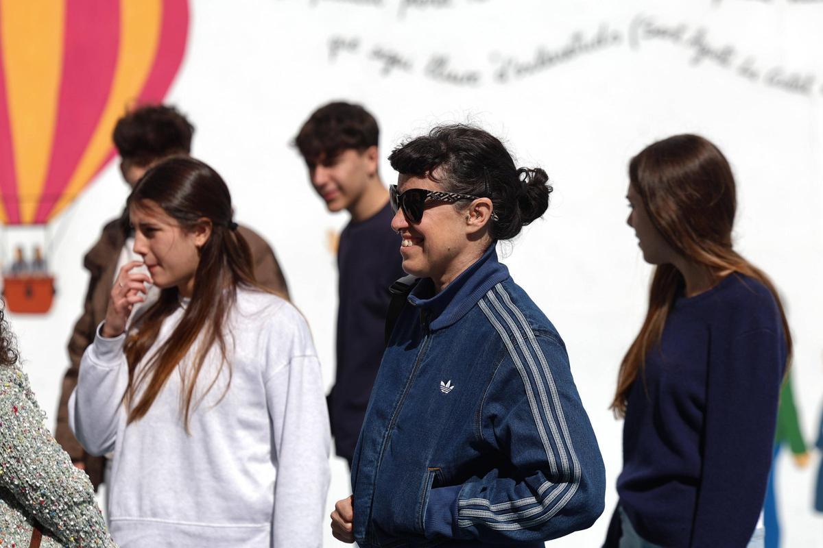 Las imágenes del mural Aïda Miró en el colegio de la Consolación de Ibiza