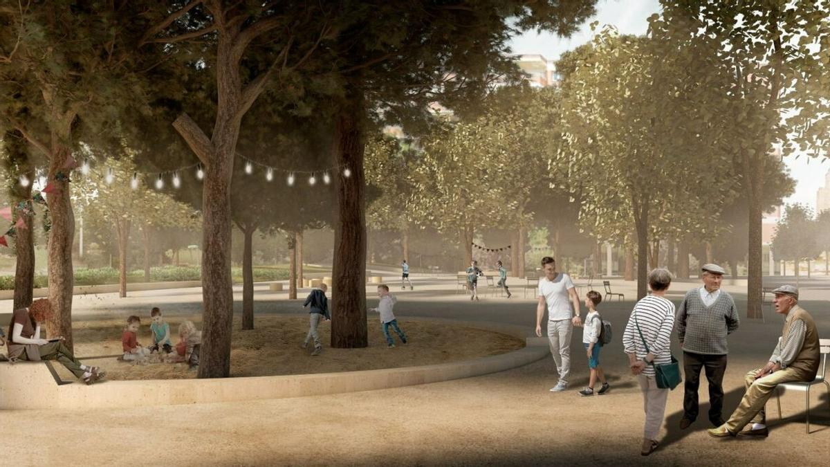 Tall de trànsit al Poble-sec fins a l’estiu per ampliar  un jardí