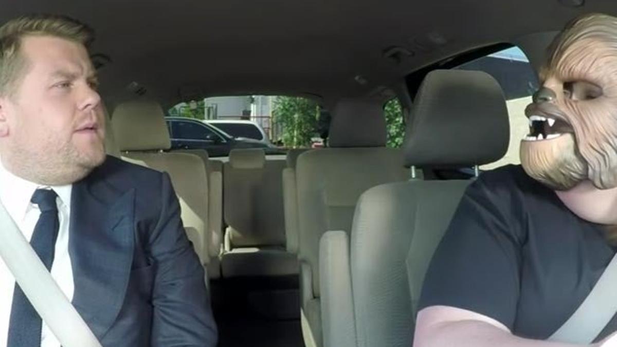 James Corden invita a 'Mamá Chewbacca' a su carpool