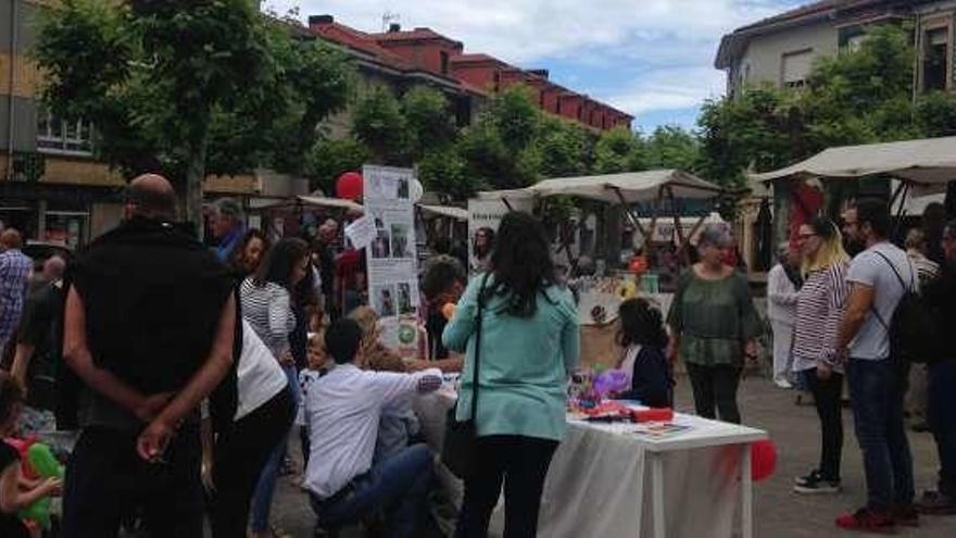 Asistentes a la I Feria de Primavera de Posada de Llanes.