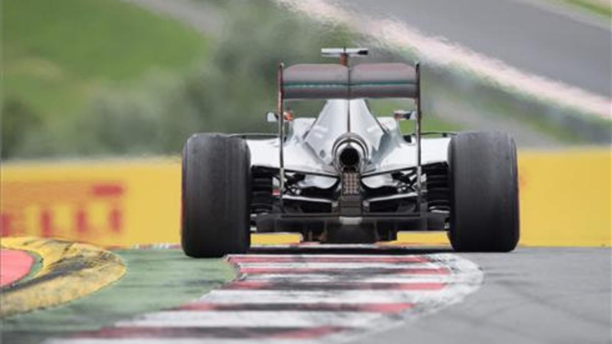 Hamilton, durante la carrera en el circuito de Spielberg, en Austria.