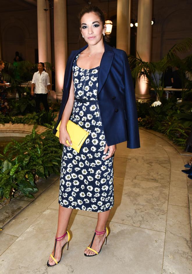 Ana Villafañe en el desfile primavera/ verano 2017 de Carolina Herrera