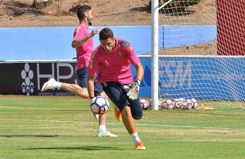 Fase final del entrenamiento de la UD Las Palmas