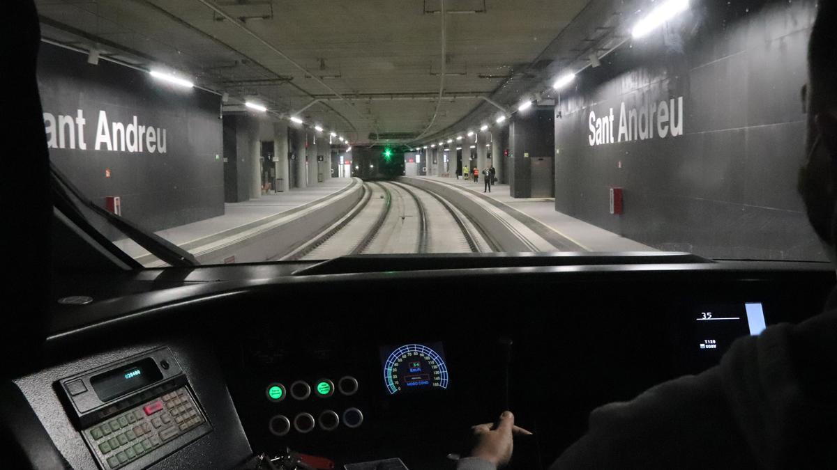 Los trenes ya circulan por la estación de Sant Andreu