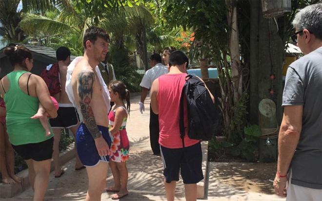 Messi, de vacaciones en las islas Turcas y Caicos