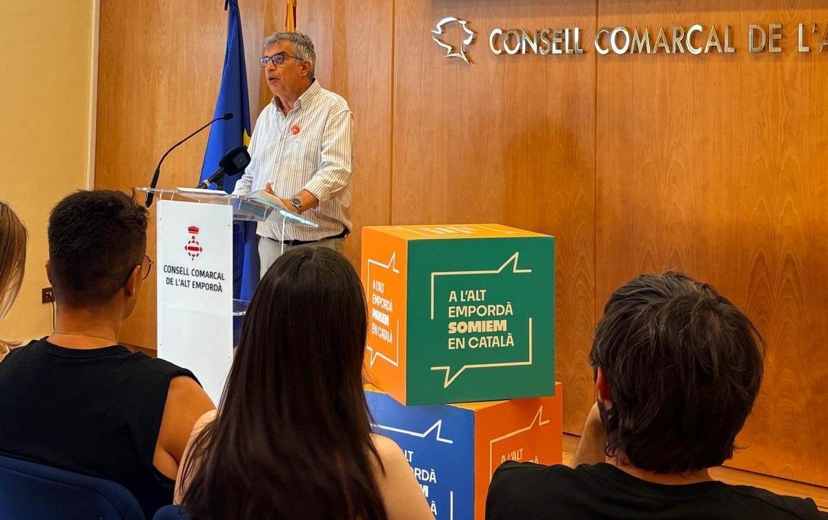 Josep Maria Bernils durant la presentació de la campanya