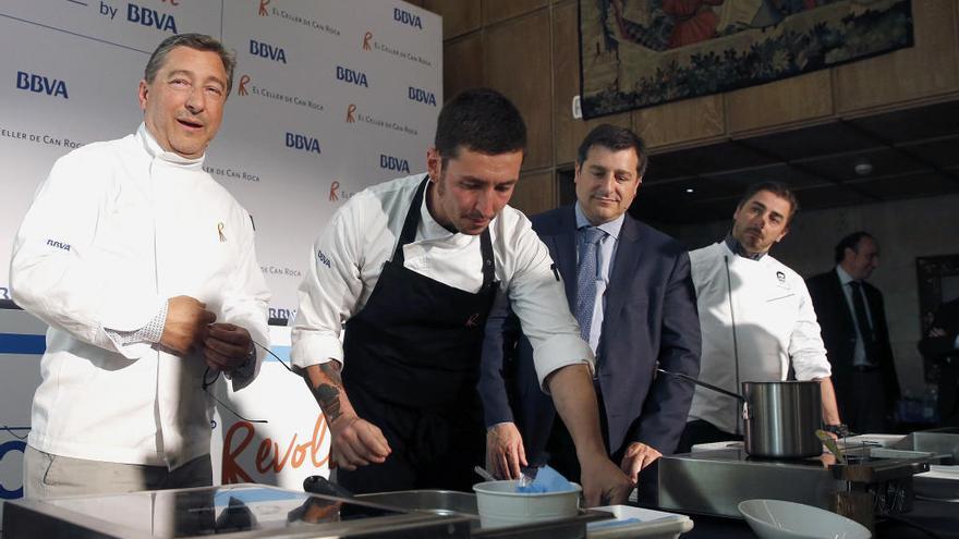 Los hermanos Roca, durante la presentación de este proyecto. // Efe