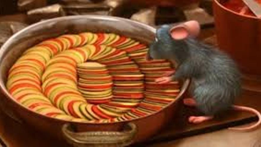 El delicioso ratatouille de la película de Disney.