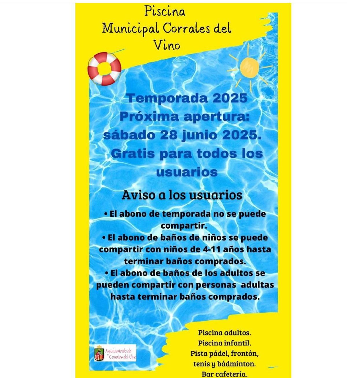 Piscina de Corrales del Vino.