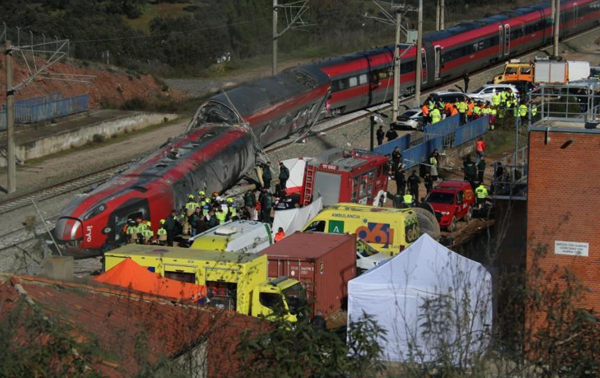 Imatges de l'Iryo accidentat