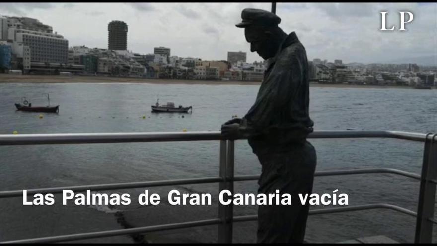 Coronavirus en Canarias | Las Palmas de Gran Canaria vacía por el coronavirus