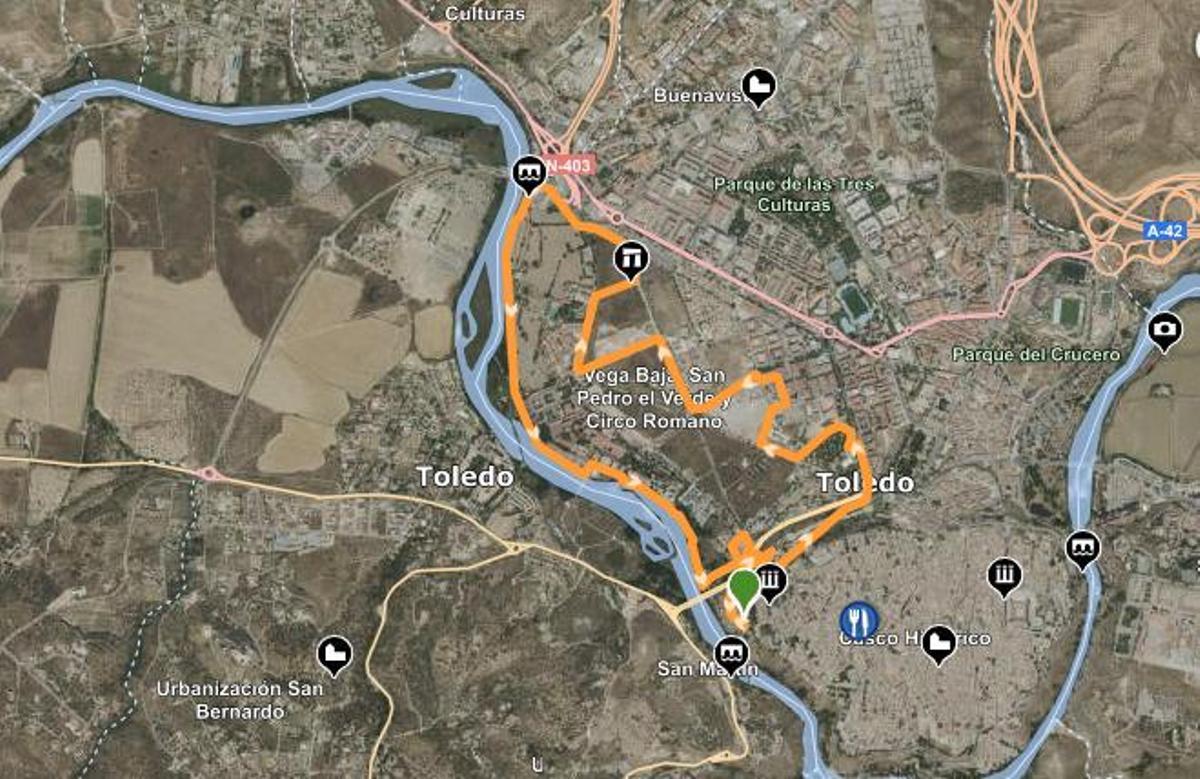 Recorrido de la III Carrera y Marcha Memorial Cipriano
