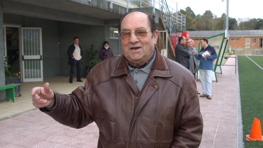 Carriega, en 2009, en el campo de Allariz, su pueblo natal en la provincia de Ourense.