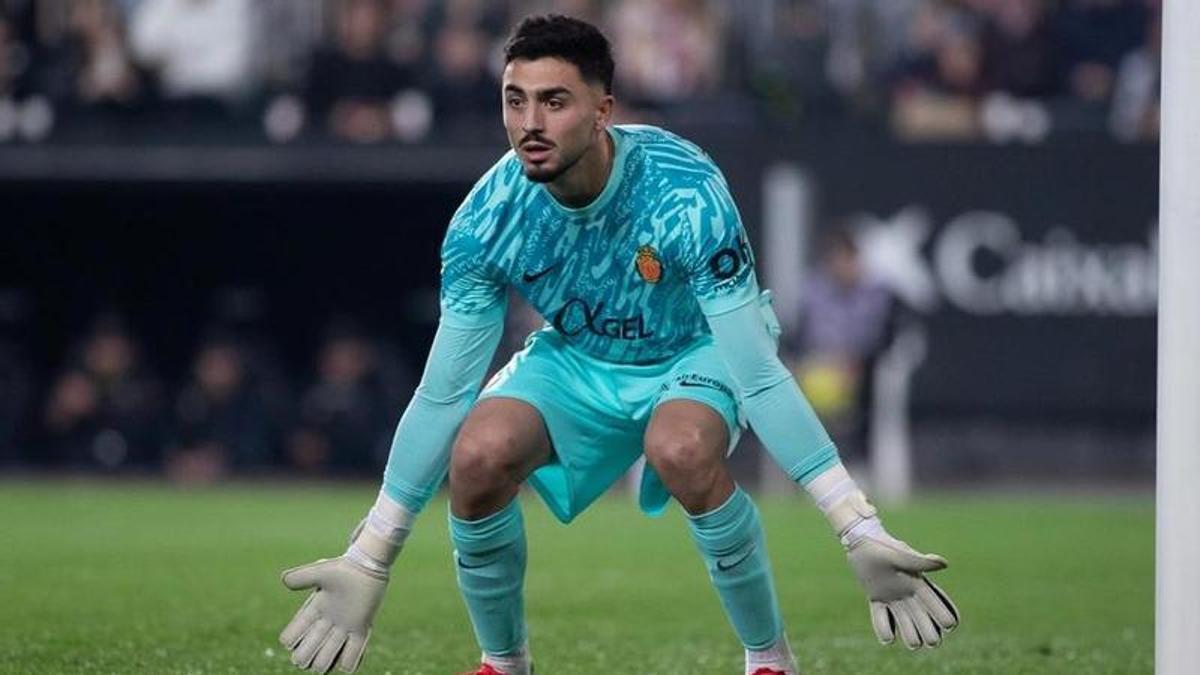 Leo Román, durante un partido del Mallorca.