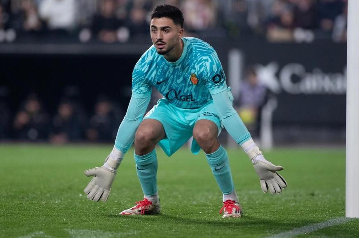 Leo Román, durante un partido del Mallorca.