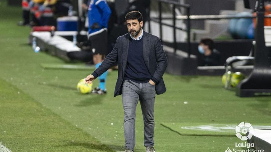 David Gallego, durante el encuentro frente al Castellón