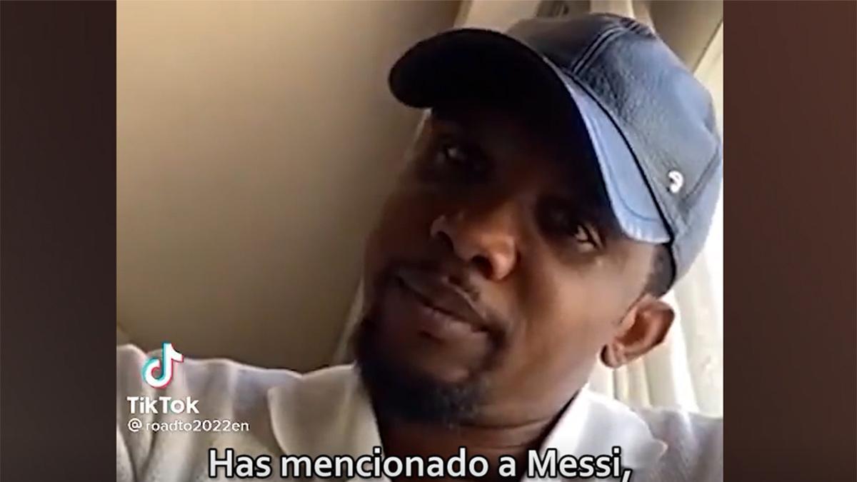 Parece que a Eto'o no le sentó bien está afirmación cuando le preguntaron por Messi...