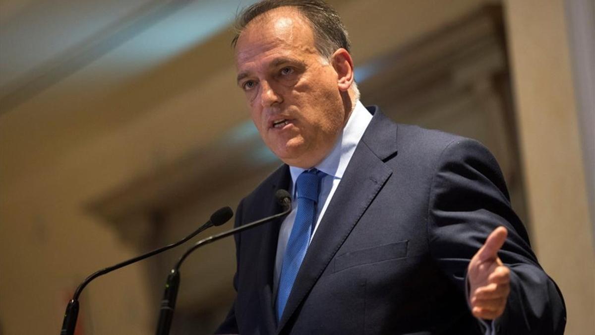 Javier Tebas abre la puerta para que se juegen partidos de la liga ecuatoriana en España