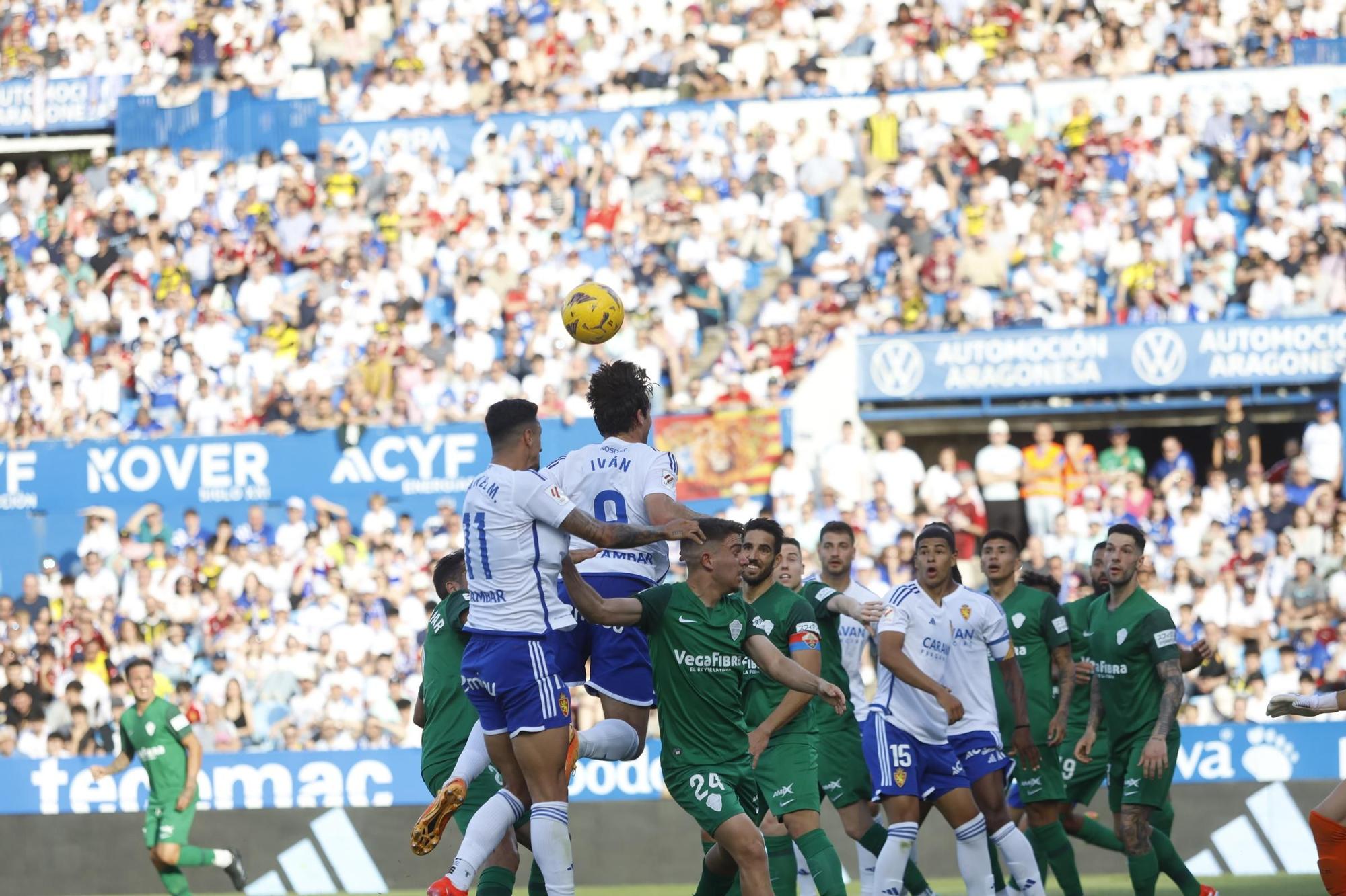 Las mejores imágenes del partido Zaragoza - Elche CF (1-1)