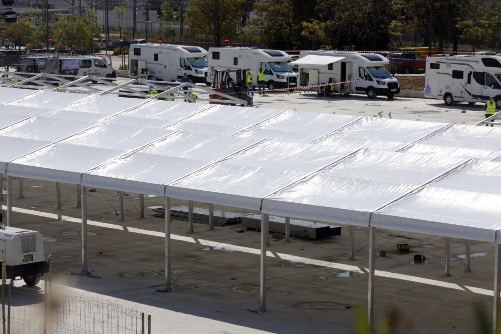 Así avanzan las obras del hospital de campaña