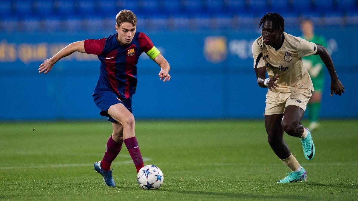 Derrota contundente del juvenil del Barça contra el Porto en el Johan Cruyff