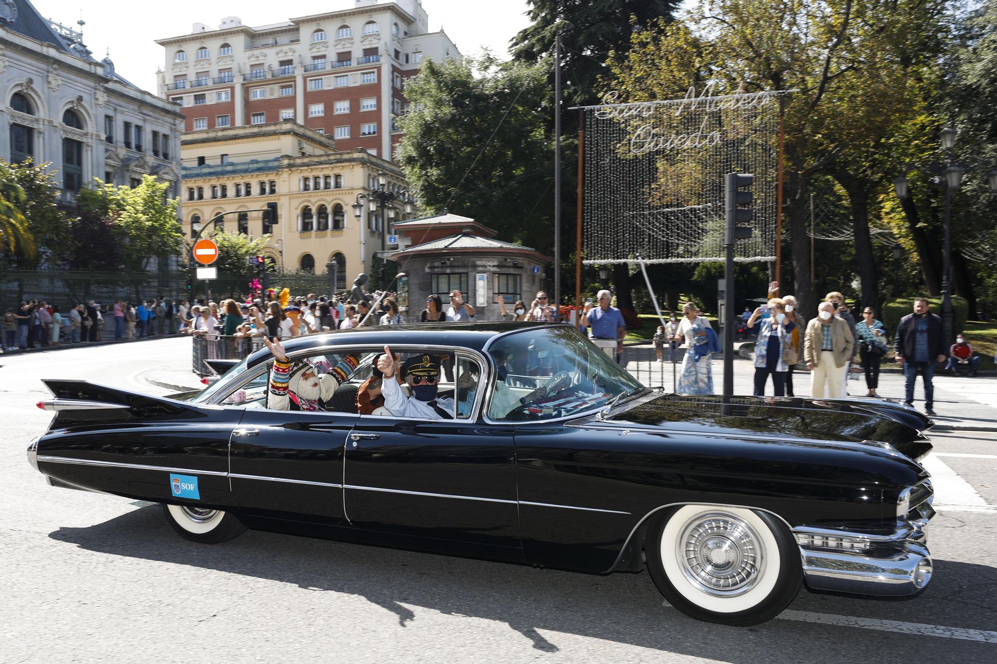 El mini desfile del Día de América en Asturias de San Mateo 2021