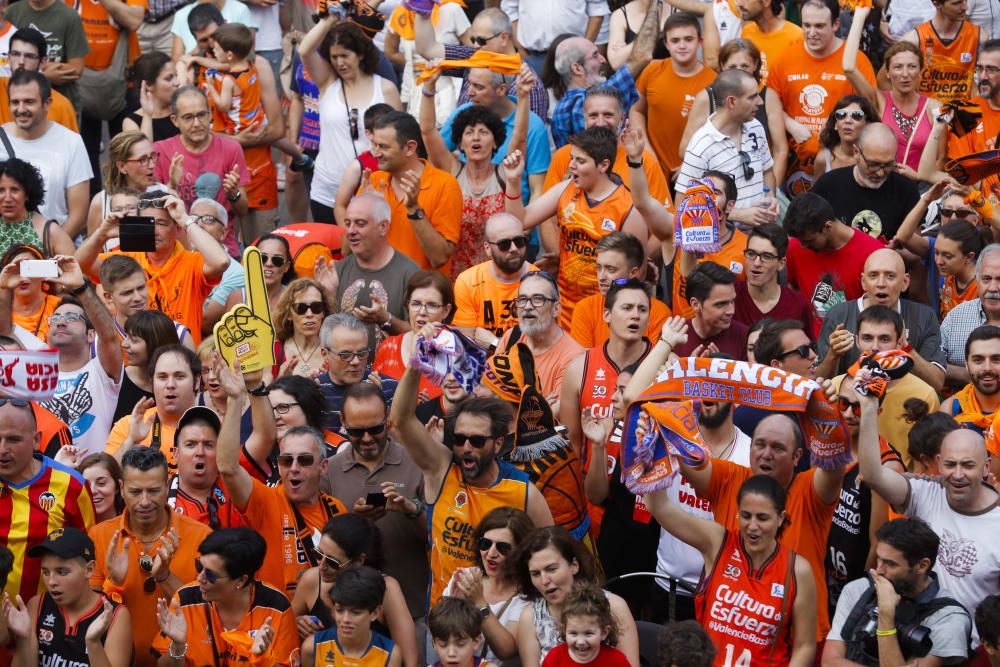 Actos de celebración del Valencia Basket