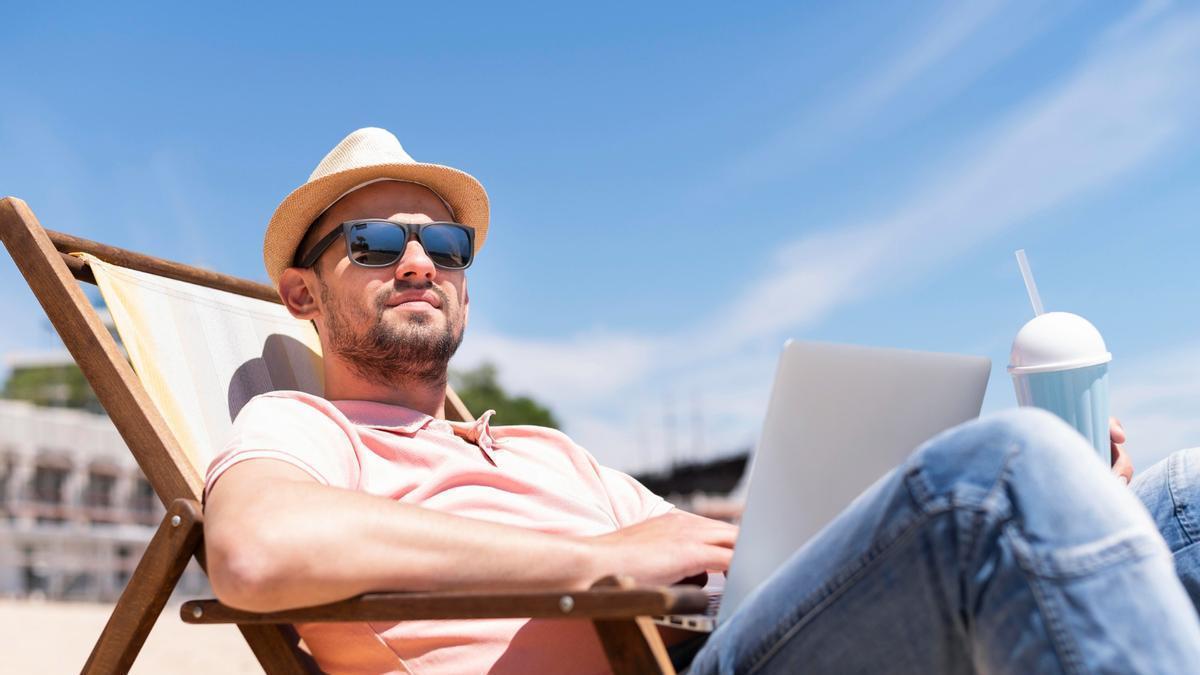 Trabajador de vacaciones
