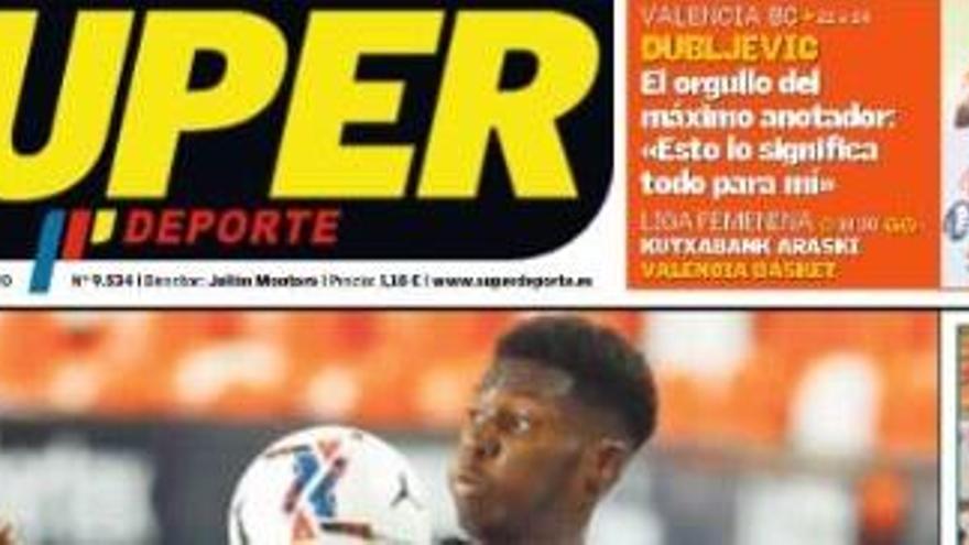 Esta es la portada de SUPER de este jueves