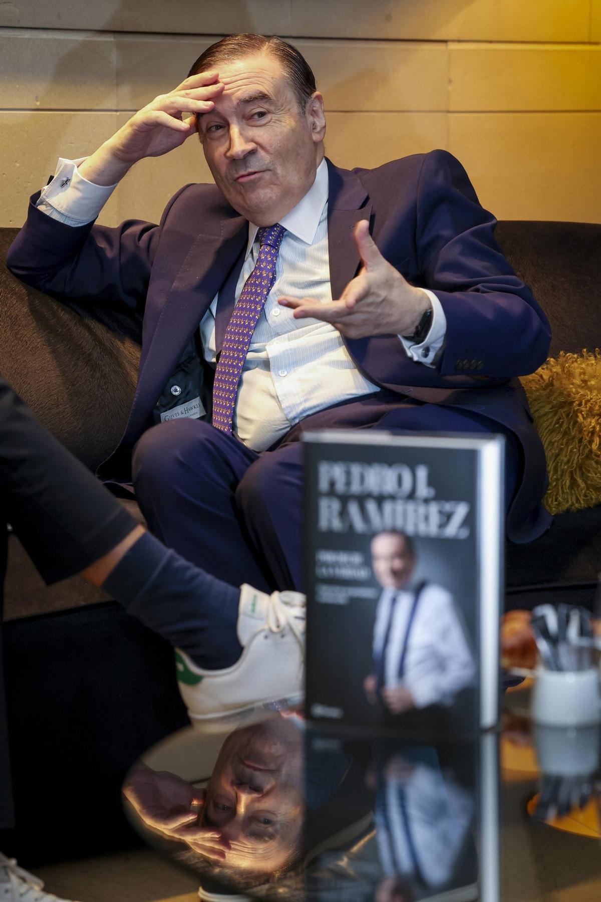 Pedro J. Ramírez, durante la entrevista